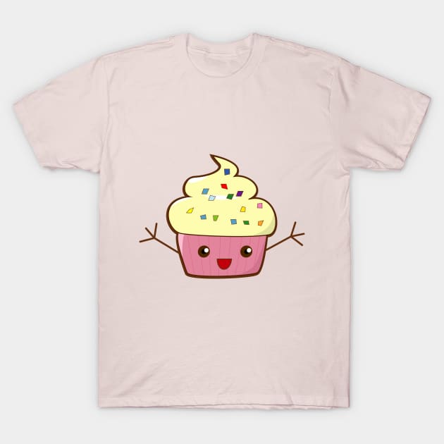 Happy Cupcake Hugs T-Shirt by TheFlying6